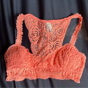 Mudd brand peach color lace bralette XS